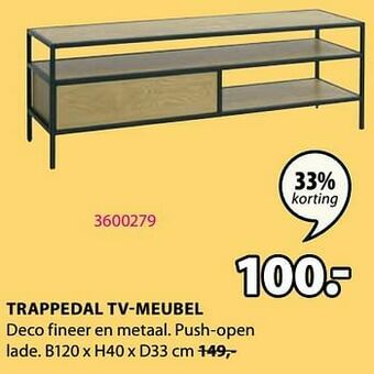 Jysk Trappedal tv-meubel aanbieding
