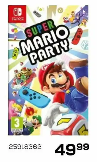 Supra Bazar Super mario party aanbieding