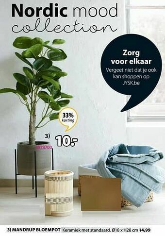 Jysk Mandrup bloempot aanbieding