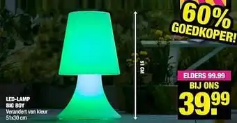 Big Bazar Led-lamp big boy aanbieding