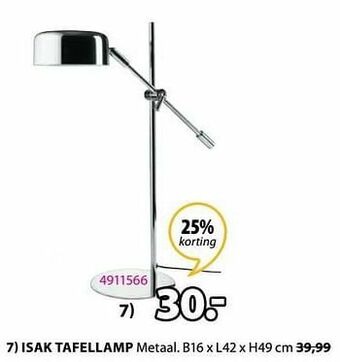 Jysk Isak tafellamp aanbieding