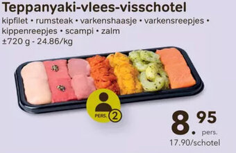 Bon Ap Teppanyaki-vlees-visschotel aanbieding