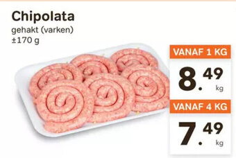 Bon Ap Chipolata gehakt (varken) +170 g aanbieding