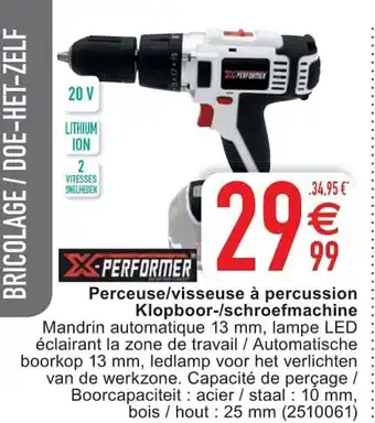 Perceuse/visseuse à percussion Klopboor-/schroefmachine