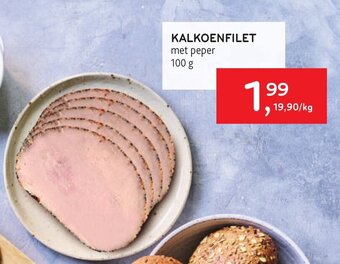 Alvo KALKOENFILET met peper 100 g aanbieding