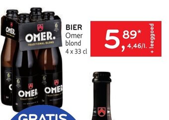 BIER Omer blond 4 x 33 cl