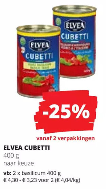 ELVEA CUBETTI 400 g
