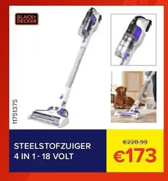 Steelstofzuiger 4 in 1 - 18 volt