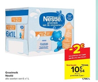 Carrefour Groeimelk nestlé aanbieding