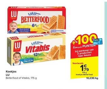 Carrefour Koekjes lu aanbieding