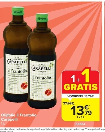Carrefour Olijfolie il frantolio carapelli 1 l aanbieding