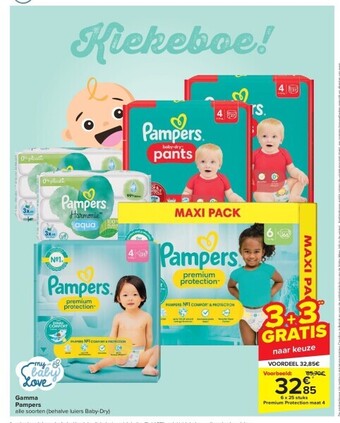 Carrefour Gamma pampers aanbieding