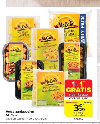 Carrefour Verse aardappelen mccain aanbieding