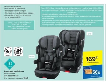 Carrefour Autostoel isofi x imax aanbieding