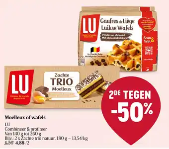 Moelleux of wafels 140 g of 260 g