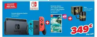 Carrefour Console nintendo switch + nintendo switch the legend of zelda tears of the kingdom + mok aanbieding