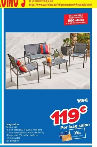 Carrefour Laag salon aanbieding
