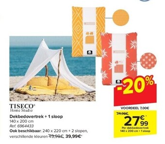 Carrefour Dekbedovertrek + 1 sloop aanbieding