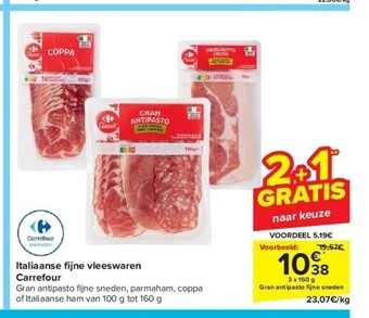 Carrefour Italiaanse fi jne vleeswaren carrefour aanbieding