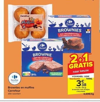 Carrefour Brownies en muffi ns carrefour aanbieding
