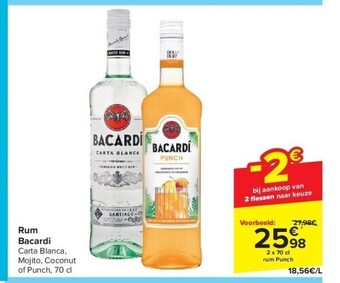 Carrefour Rum bacardi aanbieding