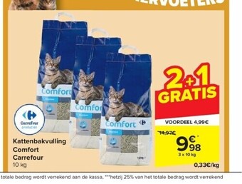 Carrefour Kattenbakvulling comfort carrefour aanbieding