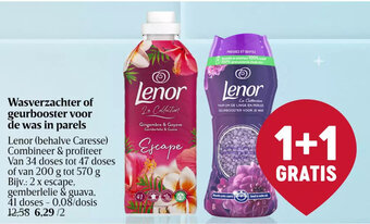 Delhaize Wasverzachter of geurbooster voor de was in parels aanbieding