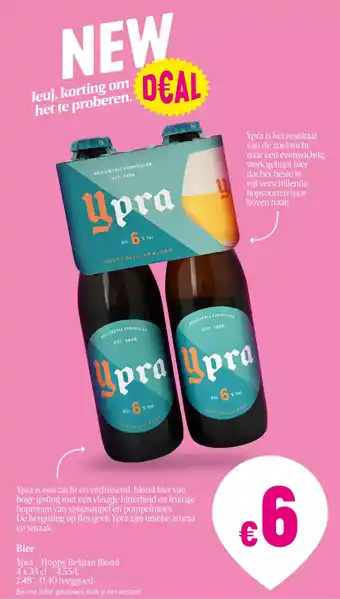 Delhaize Bier Ypra - Hoppy Belgian Blond 4 x 33 cl aanbieding
