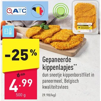 ALDI Gepaneerde kippenlapjes* aanbieding