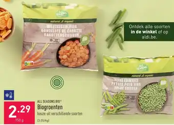 ALDI Biogroenten 750 g aanbieding