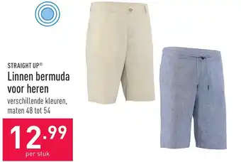 ALDI Linnen bermuda voor heren aanbieding