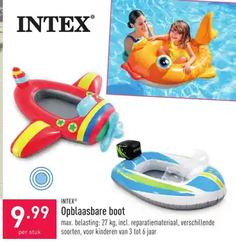 ALDI Opblaasbare boot aanbieding