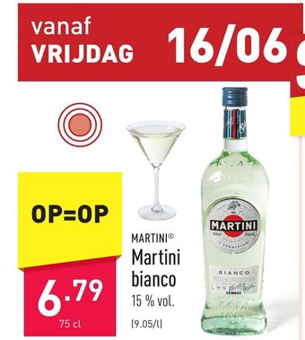 ALDI Martini bianco 75 cl aanbieding