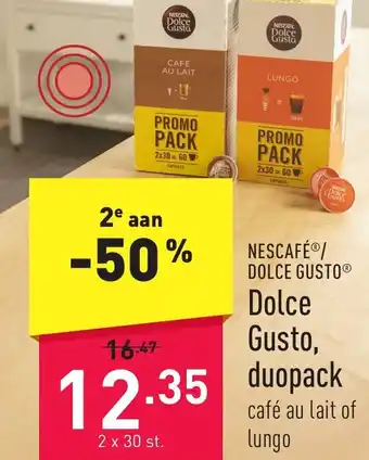 ALDI Dolce Gusto, 12.35 duopack 2 x 30 st aanbieding