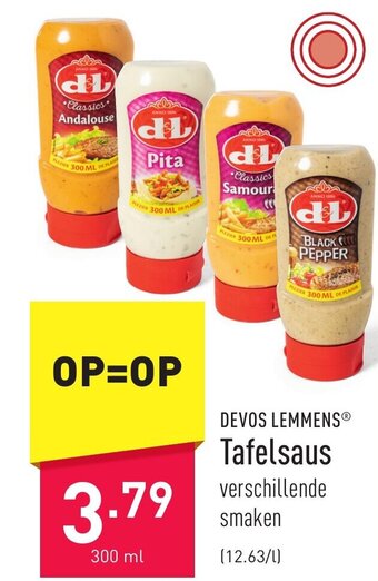 ALDI Tafelsaus 300 ml aanbieding