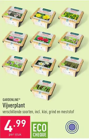 ALDI Vijverplant verschillende soorten, incl. klei, grind en meststof aanbieding