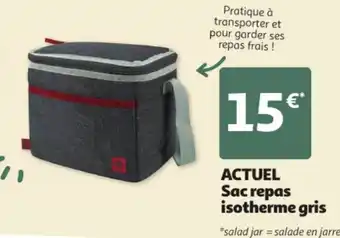 ACTUEL Sac repas isotherme gris