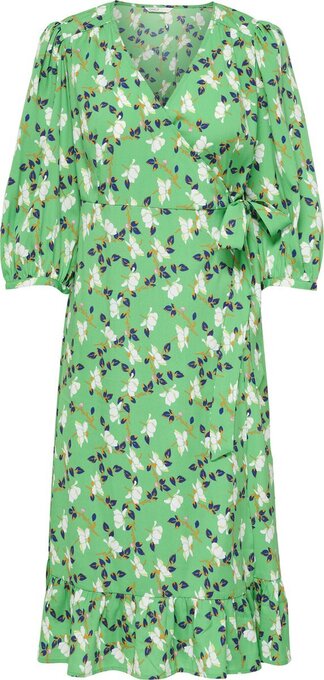 Bol.com Only onlolivia 3/4 wrap midi dress wvn noos dames jurk - maat xl aanbieding