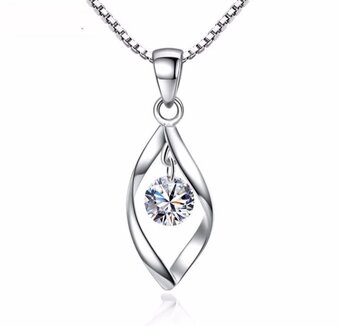 Damesketting – vrouwenketting – staal – zilverkleurig – cadeau voor haar