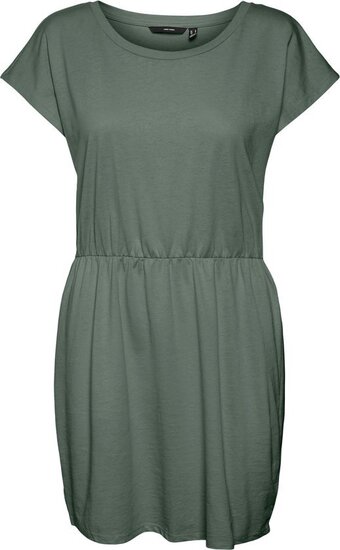 Bol.com Vero moda vmluna ss short dress noos dames jurk - maat s aanbieding