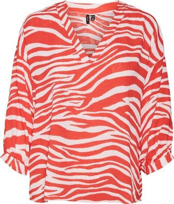 Vero moda vmseba 3/4 top ga btq cur dames - maat 50