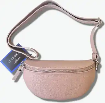 Lundholm heuptasje dames festival roze - echt leer - tasjes dames crossbody - dames tassen crossbody - cadeau voor vriendin |