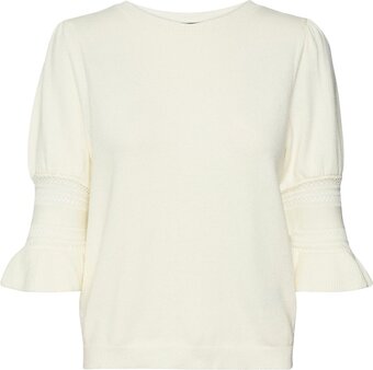 Vero moda vmamelia 3/4 o-neck pullover ga lcs dames trui - maat l