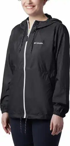Bol.com Columbia flash forward windjack dames winddicht - jas met capuchon - waterafstotend - jassen dames - outdoorjas - zwart - maa aanbieding