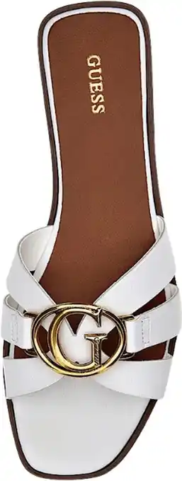 Guess symo slippers - dames - wit - maat 41