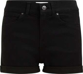 We fashion dames high rise denimshort met comfort stretch - curve