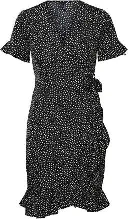 Bol.com Vero moda vmhenna 2/4 wrap frill dress wvn dames jurk - maat m aanbieding