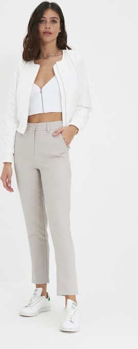 Trendyol vrouwen normaal hoge taille sigarettenbroek broek