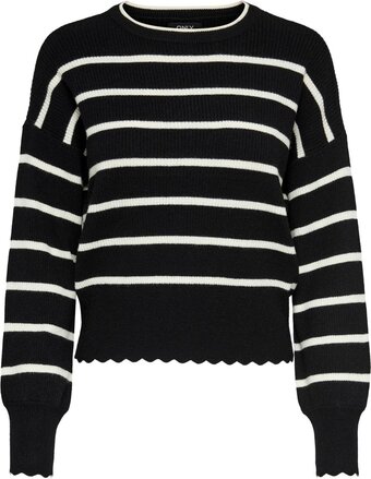 Only onlibi ls stripe o-neck cc knt dames trui - maat s