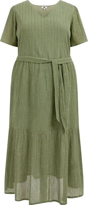 Bol.com We fashion dames jurk met glittergaren - curve aanbieding
